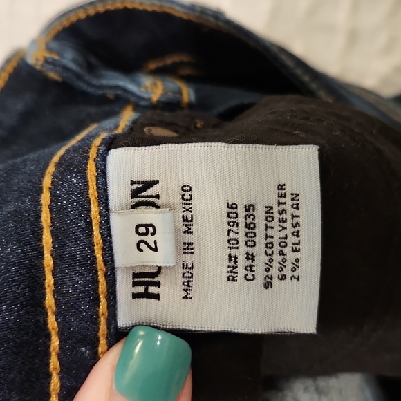 Dark wash Hudson rolled cuff bermuda shorts size 29! - Picture 2 of 8